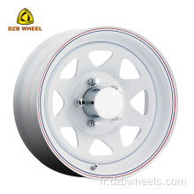 Rims de roues en acier 14x6 roues de remorque blanche